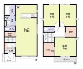 東京都新宿区市谷山伏町【一戸建】の間取り