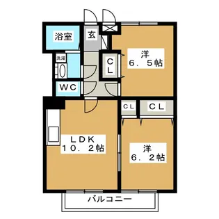 さくらハイツ【2階】の間取り