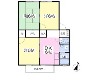 パークウェイホームズA【2階】の間取り