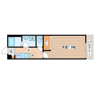 adonis河原町【1階】の間取り