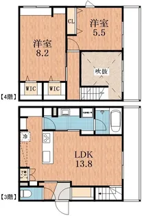 & FUMINOSATO【3階】の間取り