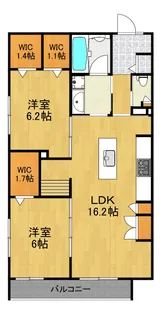プラントシーズ仲町台【3階】の間取り