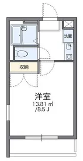 レオパレス天神【1階】の間取り