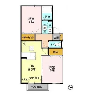 クレエA棟【1階】の間取り