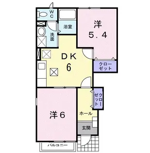 イストワールI【1階】の間取り