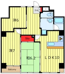 ワールドパレス千駄木【6階】の間取り