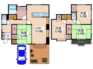 広島県廿日市市永原【一戸建】の間取り