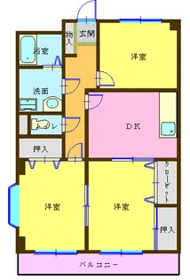 シークエスト鳥越【3階】の間取り