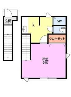 L collection 古町【2階】の間取り