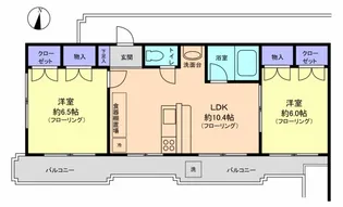 T・R・Kハイム東越谷【3階】の間取り