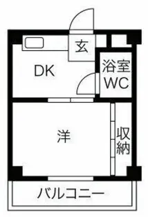 大阪府大阪市東住吉区中野4【マンション】の間取り