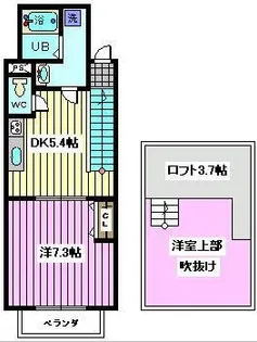 埼玉県戸田市笹目南町【アパート】の間取り
