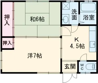 コーポサンステート2号棟【2階】の間取り