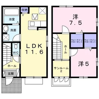 さくら VIII【1階】の間取り