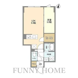 東京都世田谷区代沢1【マンション】の間取り