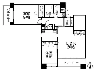 ラジュール南堀江【7階】の間取り