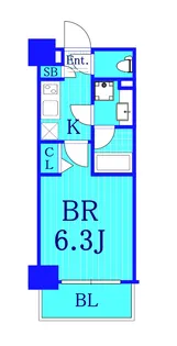 グランドガーラ横浜【9階】の間取り