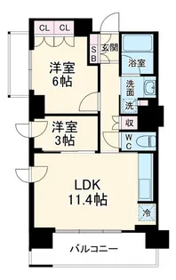 パークアクシス西船橋本郷町【3階】の間取り