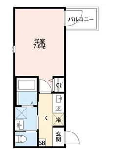CRASTINE西尾久【1階】の間取り