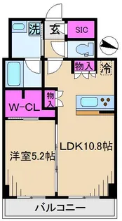 DIPS十条仲原EAST【8階】の間取り