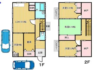 京都府木津川市南加茂台10【一戸建】の間取り