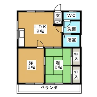 ヴェストシュタット三和III【2階】の間取り
