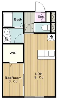 神奈川県座間市入谷西3【アパート】の間取り