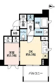 ダイナシティ台東三ノ輪(ダイナシティタイトウミノワ)【2階】の間取り