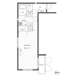 東京都目黒区青葉台3【マンション】の間取り