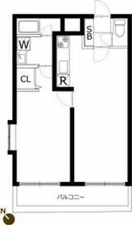 エルスタンザ中野新井【1階】の間取り