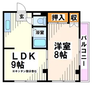 マルテビル【3階】の間取り