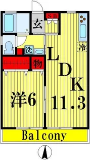 清和ハイツ【1階】の間取り