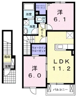マスカット C【2階】の間取り