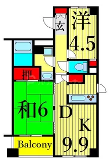 ボヌール尾久橋通り【2階】の間取り