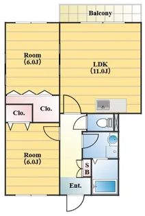 Orangeハイツ【3階】の間取り