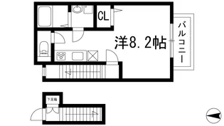 SLAINTE MHOR(スランジバー)【2階】の間取り