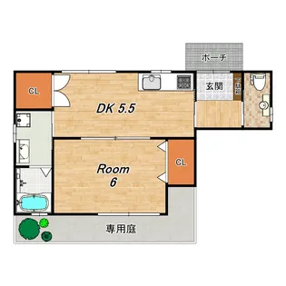 三ノ宮西小路【1階】の間取り