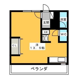 パールマンション月ヶ丘【3階】の間取り
