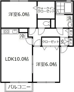カサベルテ【1階】の間取り