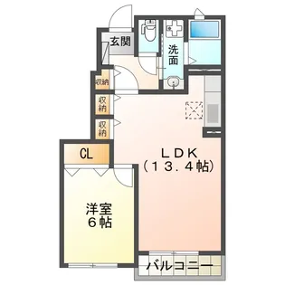 アスリート B【1階】の間取り