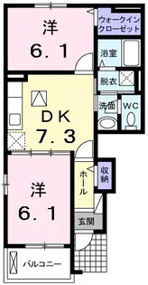 SUNRISE5番館【1階】の間取り