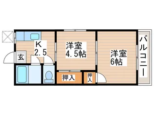 コーポ井上【1階】の間取り