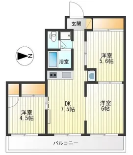 芋仙恩田ビル【3階】の間取り