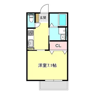 小野市上本町新築アパート【1階】の間取り