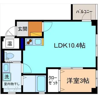 イースト21若宮【3階】の間取り