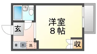 パティオ千里山【3階】の間取り