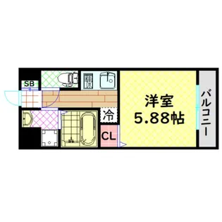 Park Hills 難波南 Lumiere【5階】の間取り