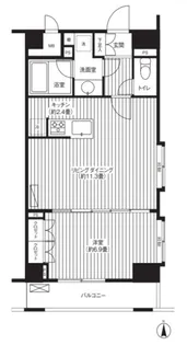 グランハイツ東新宿【5階】の間取り