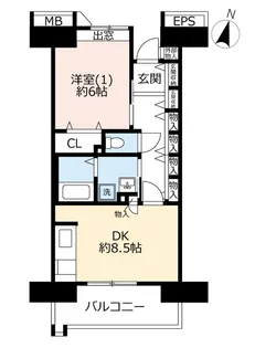URコンフォール松原【9階】の間取り