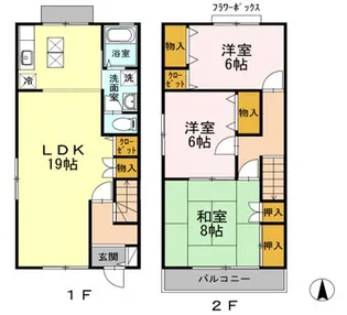 エトワールパラシオンAの間取り